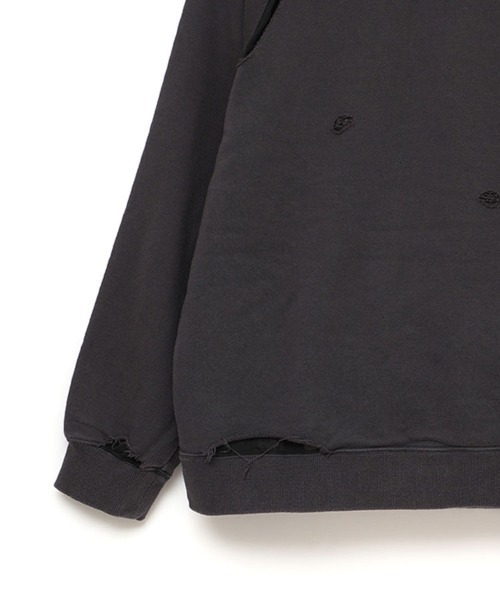 STYLISE（スタイライズ）の「【FACETASM】DAMAGED SWEAT / チャコール [MYK-SW-02]（スウェット・メンズ・グレー・M）」の8枚目の写真