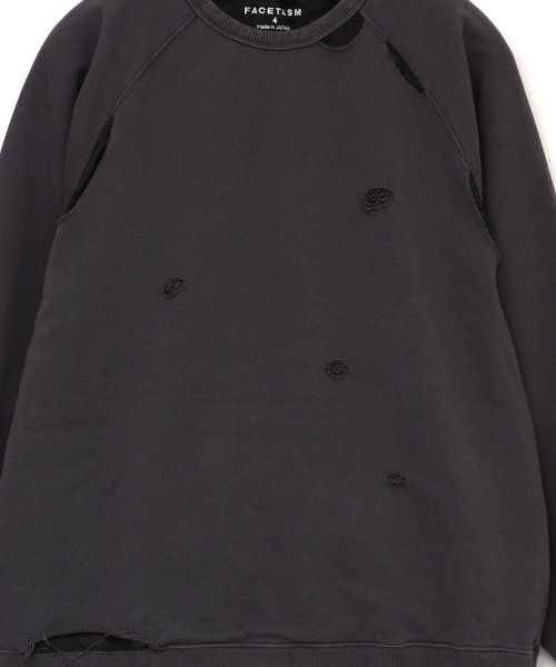 STYLISE（スタイライズ）の「【FACETASM】DAMAGED SWEAT / チャコール [MYK-SW-02]（スウェット・メンズ・グレー・M）」の9枚目の写真