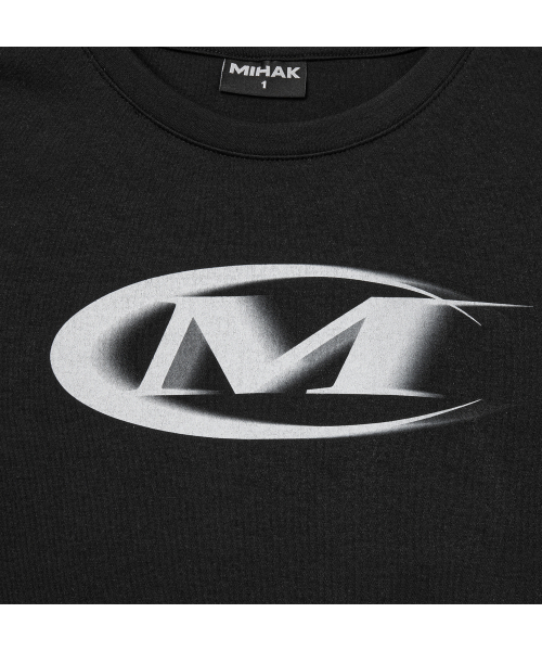 MIHAK（ミハク）の「モーションビッグロゴクロップTシャツ（ブラック/ホワイト）（Tシャツ/カットソー・レディース・その他・2/1）」の2枚目の写真