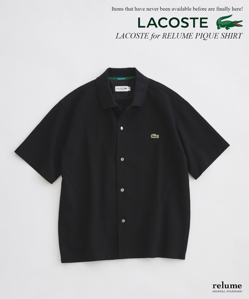 LACOSTE(ラコステ)の「LACOSTE / ラコステ 別注 ピケ 半袖シャツ(シャツ/ブラウス・メンズ・グレー/ブラック/ブラウン・MEDIUM/LARGE)」の2枚目の写真