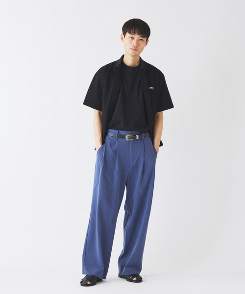 LACOSTE(ラコステ)の「LACOSTE / ラコステ 別注 ピケ 半袖シャツ(シャツ/ブラウス・メンズ・グレー/ブラック/ブラウン・MEDIUM/LARGE)」の20枚目の写真