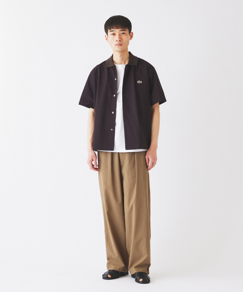 LACOSTE(ラコステ)の「LACOSTE / ラコステ 別注 ピケ 半袖シャツ(シャツ/ブラウス・メンズ・グレー/ブラック/ブラウン・MEDIUM/LARGE)」の22枚目の写真