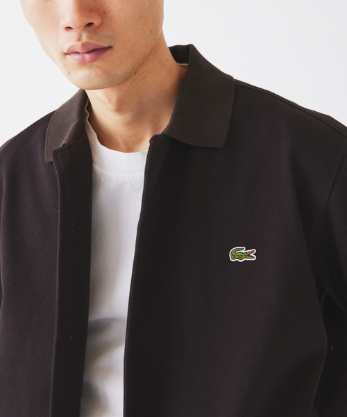LACOSTE(ラコステ)の「LACOSTE / ラコステ 別注 ピケ 半袖シャツ(シャツ/ブラウス・メンズ・グレー/ブラック/ブラウン・MEDIUM/LARGE)」の4枚目の写真