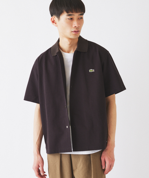 LACOSTE(ラコステ)の「LACOSTE / ラコステ 別注 ピケ 半袖シャツ(シャツ/ブラウス・メンズ・グレー/ブラック/ブラウン・MEDIUM/LARGE)」の5枚目の写真