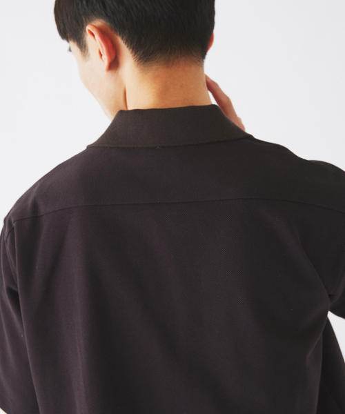 LACOSTE(ラコステ)の「LACOSTE / ラコステ 別注 ピケ 半袖シャツ(シャツ/ブラウス・メンズ・グレー/ブラック/ブラウン・MEDIUM/LARGE)」の7枚目の写真