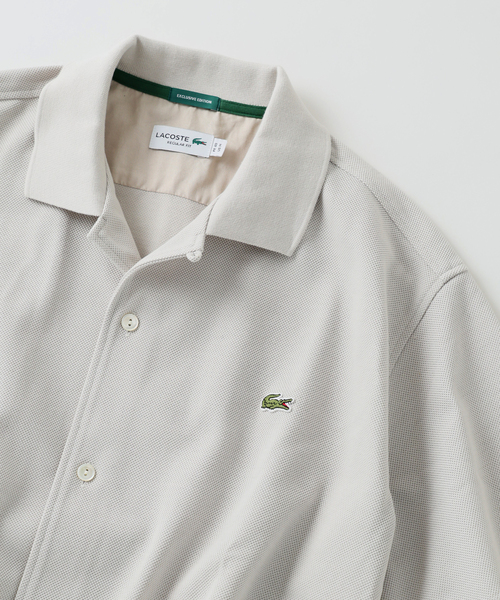 LACOSTE(ラコステ)の「LACOSTE / ラコステ 別注 ピケ 半袖シャツ(シャツ/ブラウス・メンズ・グレー/ブラック/ブラウン・MEDIUM/LARGE)」の13枚目の写真