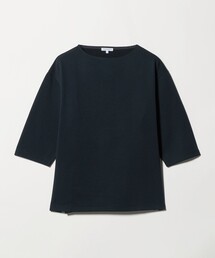 リップル ボートネック 6分袖カットソー<A DAY IN THE LIFE>