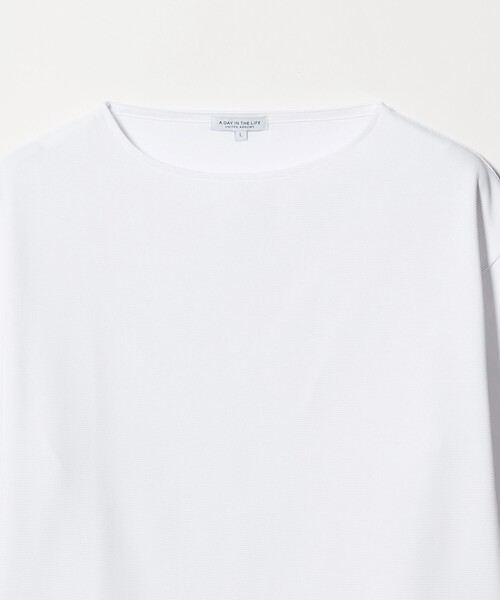 A DAY IN THE LIFE UNITED ARROWS(アデイインザライフユナイテッドアローズ)の「リップル ボートネック 6分袖カットソー<A DAY IN THE LIFE>(Tシャツ/カットソー・メンズ・ネイビー/ホワイト・L/S/M)」の18枚目の写真