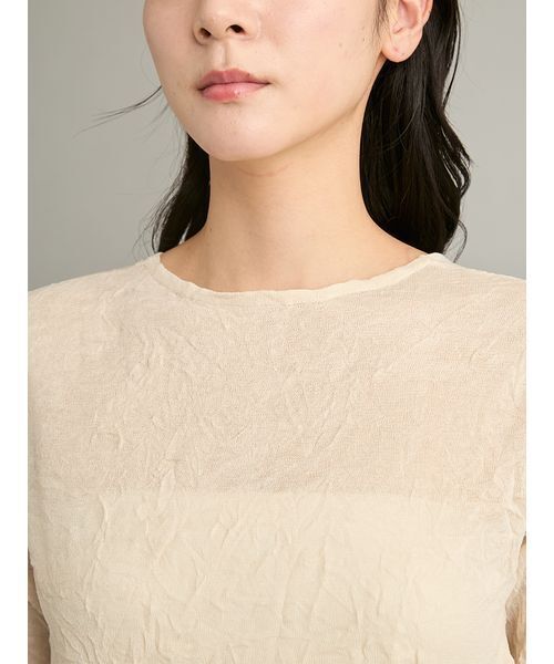 Mila Owen(ミラオーウェン)の「【ウォッシャブル】バックオープンワッシャーニットワンピース(ワンピース・レディース・レッド/ブラウン/ライトベージュ・0/1)」の10枚目の写真