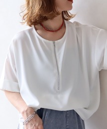zena（ジェナ）の「バックファスナーTシャツブラウス（Tシャツ/カットソー）」