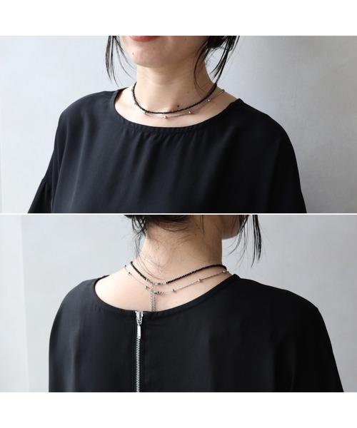 zena(ジェナ)の「バックファスナーTシャツブラウス(Tシャツ/カットソー・レディース・オフホワイト/ブラック/その他・FREE)」の7枚目の写真