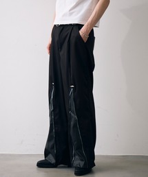 Synthetic leather switch nylon pants / 合成皮革スイッチナイロンパンツ