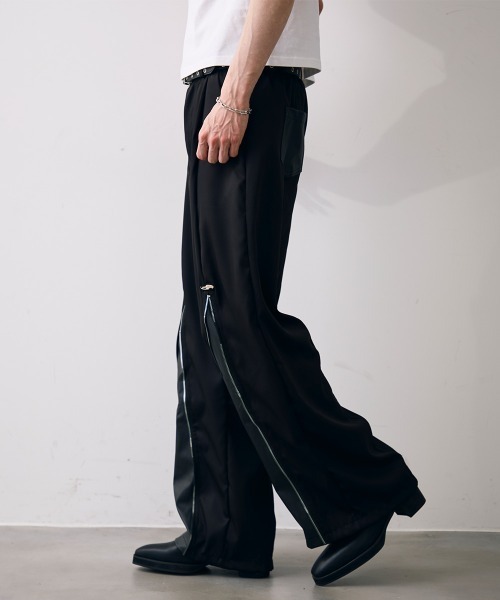 Shoowtime(ショウタイム)の「Synthetic leather switch nylon pants / 合成皮革スイッチナイロンパンツ(その他パンツ・メンズ・ブラック・MEDIUM/LARGE/X-LARGE)」の5枚目の写真