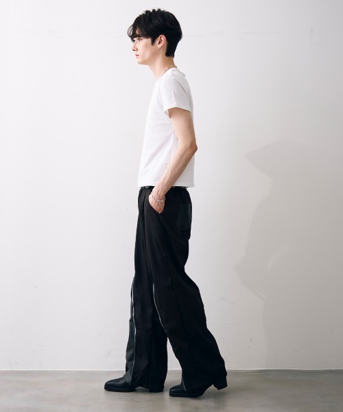 Shoowtime(ショウタイム)の「Synthetic leather switch nylon pants / 合成皮革スイッチナイロンパンツ(その他パンツ・メンズ・ブラック・MEDIUM/LARGE/X-LARGE)」の6枚目の写真