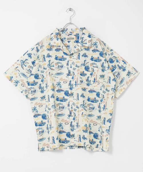 URBAN RESEARCH Sonny Label(アーバンリサーチサニーレーベル)の「HIROCKSHOWコラボアロハシャツ(シャツ/ブラウス・メンズ・ミント/ネイビー/オフホワイト・MEDIUM/LARGE)」の10枚目の写真