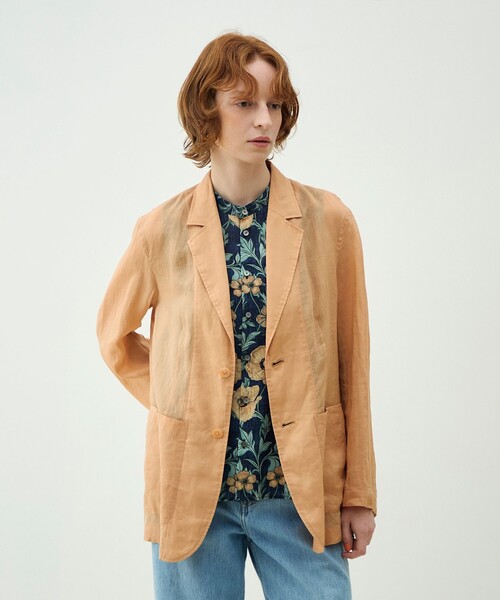 MACPHEE(マカフィー)の「プレーンラミー シアージャケット(テーラードジャケット・レディース・チャコールグレー/ライトベージュ/キャメル・36)」の14枚目の写真