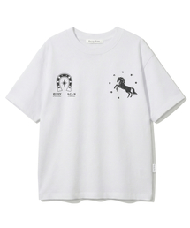 FUZZY SCAN（ファジスキャン）の「ホースシューオーバーサイズ半袖Tシャツホワイト（Tシャツ/カットソー）」