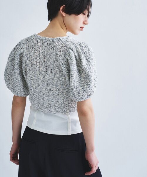 CODE A(コードエー)の「cloudy puff cardigan(カーディガン/ボレロ・レディース・ブラック/ライトグレー/オフホワイト・00)」の21枚目の写真