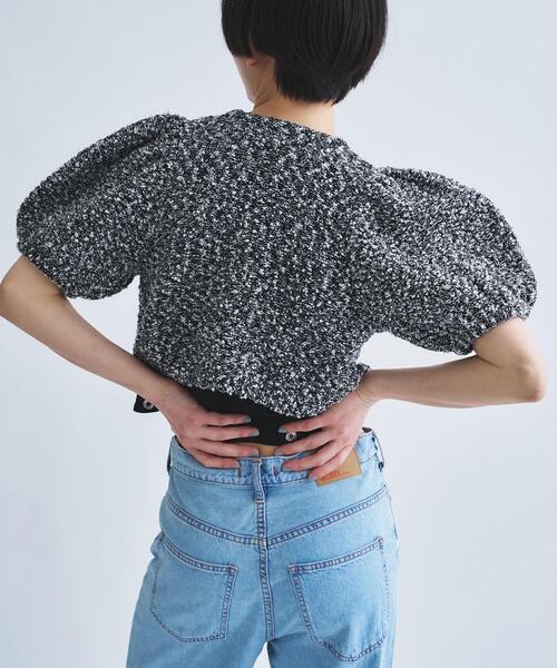 CODE A(コードエー)の「cloudy puff cardigan(カーディガン/ボレロ・レディース・ブラック/ライトグレー/オフホワイト・00)」の10枚目の写真