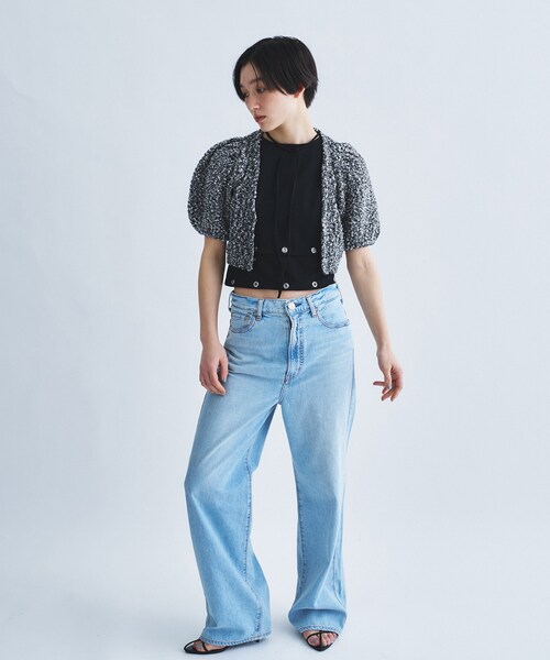 CODE A(コードエー)の「cloudy puff cardigan(カーディガン/ボレロ・レディース・ブラック/ライトグレー/オフホワイト・00)」の11枚目の写真