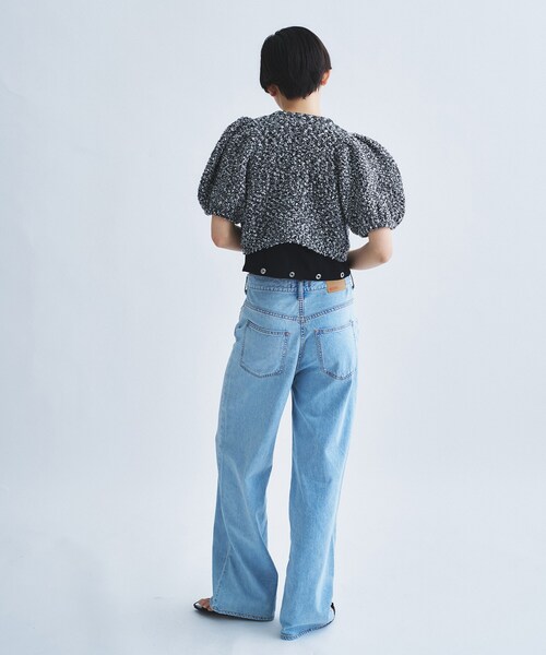 CODE A(コードエー)の「cloudy puff cardigan(カーディガン/ボレロ・レディース・ブラック/ライトグレー/オフホワイト・00)」の13枚目の写真