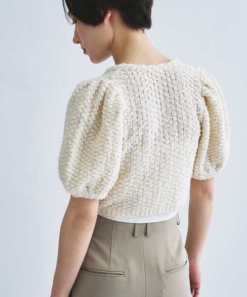 CODE A(コードエー)の「cloudy puff cardigan(カーディガン/ボレロ・レディース・ブラック/ライトグレー/オフホワイト・00)」の15枚目の写真