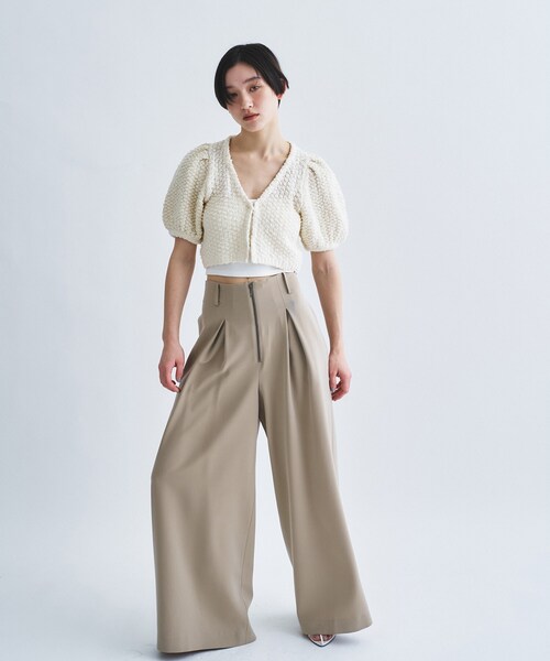 CODE A(コードエー)の「cloudy puff cardigan(カーディガン/ボレロ・レディース・ブラック/ライトグレー/オフホワイト・00)」の16枚目の写真