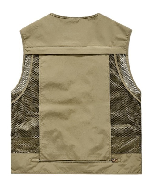 BACKYARD FAMILY（バックヤードファミリー）の「登山 釣りベスト pdvest01（ベスト・メンズ・ブラック/レッド/オレンジ/グリーン/ブルー/グレー/ベージュ・XXL/L/M/XL）」の17枚目の写真