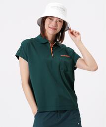 New Balance Golf（ニューバランスゴルフ）の「【new balance golf】ハーフジップ ビッグ ポロシャツ (WOMENS)（ポロシャツ）」