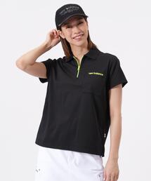 New Balance Golf（ニューバランスゴルフ）の「【new balance golf】ハーフジップ ビッグ ポロシャツ (WOMENS)（ポロシャツ）」