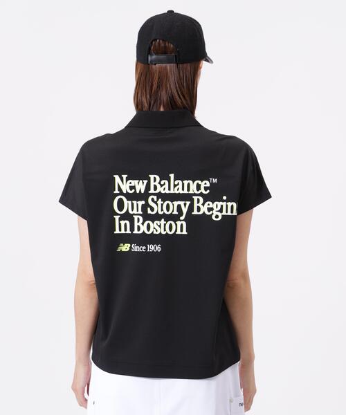 New Balance Golf(ニューバランスゴルフ)の「【new balance golf】ハーフジップ ビッグ ポロシャツ (WOMENS)(ポロシャツ・レディース・ブラック/ホワイト/グリーン系その他・SMALL/MEDIUM/LARGE)」の9枚目の写真