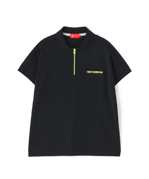 New Balance Golf(ニューバランスゴルフ)の「【new balance golf】ハーフジップ ビッグ ポロシャツ (WOMENS)(ポロシャツ・レディース・ブラック/ホワイト/グリーン系その他・SMALL/MEDIUM/LARGE)」の14枚目の写真