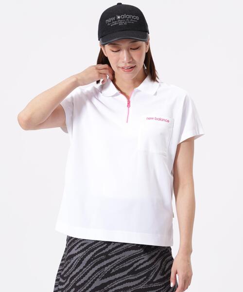 New Balance Golf(ニューバランスゴルフ)の「【new balance golf】ハーフジップ ビッグ ポロシャツ (WOMENS)(ポロシャツ・レディース・ブラック/ホワイト/グリーン系その他・SMALL/MEDIUM/LARGE)」の19枚目の写真