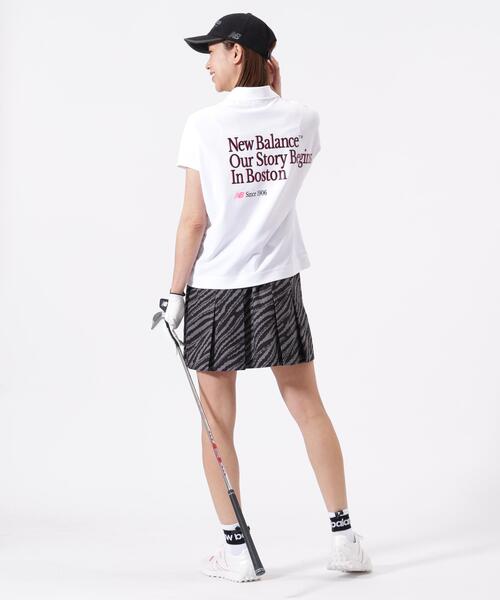 New Balance Golf(ニューバランスゴルフ)の「【new balance golf】ハーフジップ ビッグ ポロシャツ (WOMENS)(ポロシャツ・レディース・ブラック/ホワイト/グリーン系その他・SMALL/MEDIUM/LARGE)」の22枚目の写真