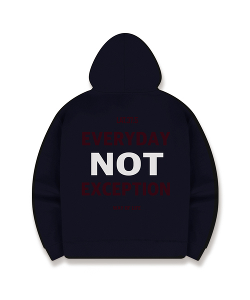 BASIC LABEL（ベーシックラベル）の「No Exception Oversized Hoodie 5 Color [BLBI_2002]（パーカー・レディース・ネイビー/ホワイト/ブラック/アイボリー/グレー・SMALL/MEDIUM/LARGE/X-LARGE）」の5枚目の写真