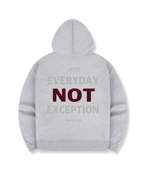 BASIC LABEL（ベーシックラベル）の「No Exception Oversized Hoodie 5 Color [BLBI_2002]（パーカー・レディース・ネイビー/ホワイト/ブラック/アイボリー/グレー・SMALL/MEDIUM/LARGE/X-LARGE）」の4枚目の写真