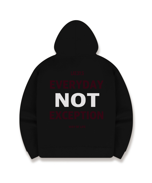 BASIC LABEL（ベーシックラベル）の「No Exception Oversized Hoodie 5 Color [BLBI_2002]（パーカー・レディース・ネイビー/ホワイト/ブラック/アイボリー/グレー・SMALL/MEDIUM/LARGE/X-LARGE）」の3枚目の写真