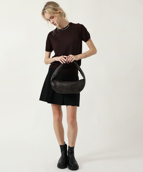 style code(スタイルコード)の「ZOZO限定【STYLE CODE/スタイルコード】ユニセックス ワンショルダー レザータッチ ホーボーバッグ(ショルダーバッグ・レディース・ダークブラウン/レオパード/ブラック・FREE)」の8枚目の写真