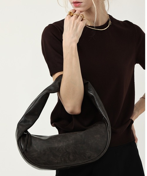 style code(スタイルコード)の「ZOZO限定【STYLE CODE/スタイルコード】ユニセックス ワンショルダー レザータッチ ホーボーバッグ(ショルダーバッグ・レディース・ダークブラウン/レオパード/ブラック・FREE)」の10枚目の写真