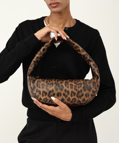 style code(スタイルコード)の「ZOZO限定【STYLE CODE/スタイルコード】ユニセックス ワンショルダー レザータッチ ホーボーバッグ(ショルダーバッグ・レディース・ダークブラウン/レオパード/ブラック・FREE)」の18枚目の写真