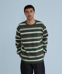 STRIPED L/S TEE