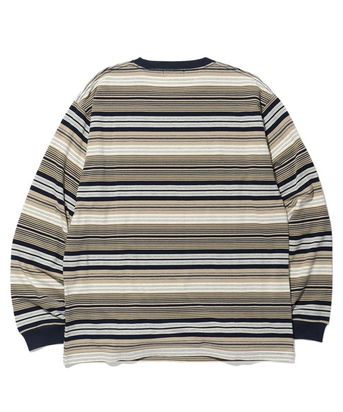 SILAS(サイラス)の「STRIPED L/S TEE(Tシャツ/カットソー・メンズ・グリーン/ネイビー・XL/L/M)」の7枚目の写真