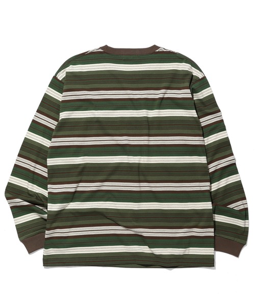 SILAS(サイラス)の「STRIPED L/S TEE(Tシャツ/カットソー・メンズ・グリーン/ネイビー・XL/L/M)」の9枚目の写真