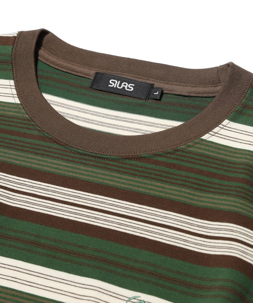 SILAS(サイラス)の「STRIPED L/S TEE(Tシャツ/カットソー・メンズ・グリーン/ネイビー・XL/L/M)」の18枚目の写真