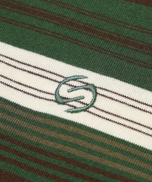 SILAS(サイラス)の「STRIPED L/S TEE(Tシャツ/カットソー・メンズ・グリーン/ネイビー・XL/L/M)」の3枚目の写真