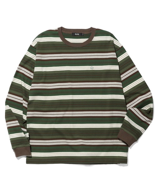 SILAS(サイラス)の「STRIPED L/S TEE(Tシャツ/カットソー・メンズ・グリーン/ネイビー・XL/L/M)」の8枚目の写真