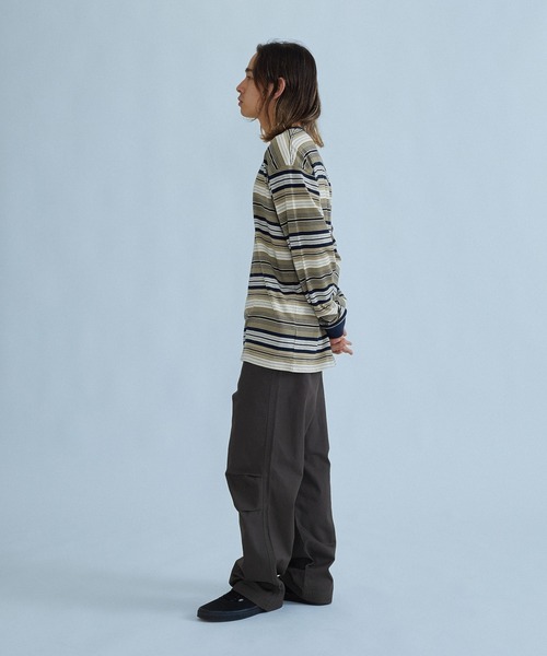 SILAS(サイラス)の「STRIPED L/S TEE(Tシャツ/カットソー・メンズ・グリーン/ネイビー・XL/L/M)」の11枚目の写真