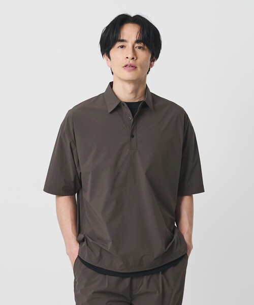 BEAUTY&YOUTH UNITED ARROWS（ビューティーアンドユースユナイテッドアローズ）の「360°MASTER ICE アジャスト ポロシャツ セットアップ対応 接触冷感 ストレッチ 撥水 UVカット（ポロシャツ・メンズ・ダークグレー/ブラック・L/XL/S/M）」の6枚目の写真