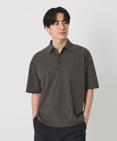 BEAUTY&YOUTH UNITED ARROWS（ビューティーアンドユースユナイテッドアローズ）の「360°MASTER ICE アジャスト ポロシャツ セットアップ対応 接触冷感 ストレッチ 撥水 UVカット（ポロシャツ・メンズ・ダークグレー/ブラック・L/XL/S/M）」の8枚目の写真