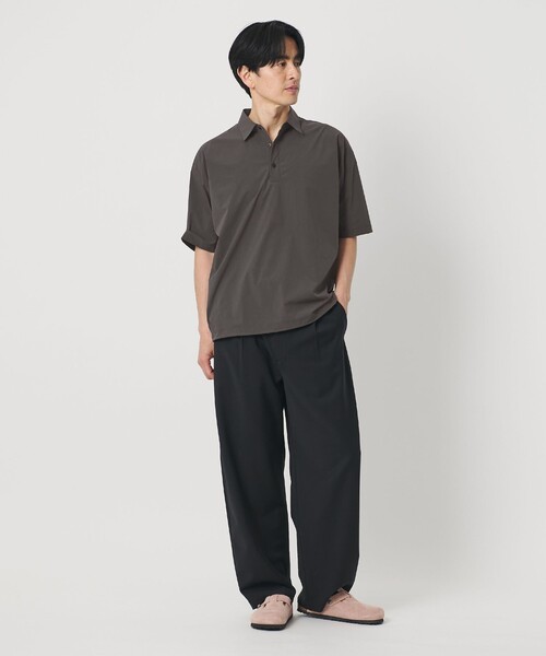 BEAUTY&YOUTH UNITED ARROWS（ビューティーアンドユースユナイテッドアローズ）の「360°MASTER ICE アジャスト ポロシャツ セットアップ対応 接触冷感 ストレッチ 撥水 UVカット（ポロシャツ・メンズ・ダークグレー/ブラック・L/XL/S/M）」の10枚目の写真